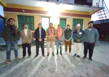 आठराईमा सशस्त्र प्रहरी निरीक्षक चौधरीको बिदाइ, रिजालको स्वागत